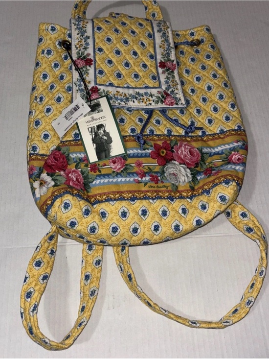 Vera Bradley Handbags - Vera Bradley Yellow ELIZABETH MINI Floral Backpack Tote NEW